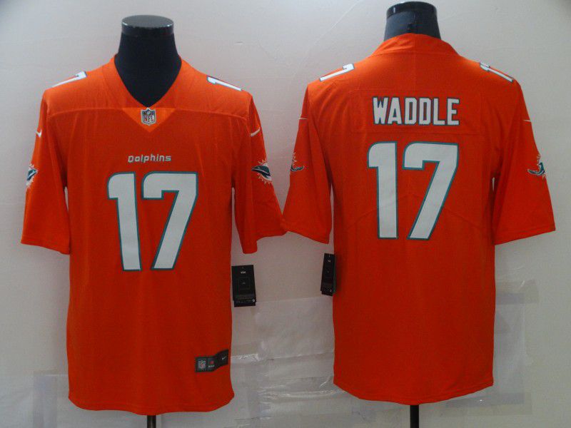 Men Miami Dolphins #17 Waddle Orange Nike Vapor Untouchable Limited 2021 NFL Jersey->los angeles angels->MLB Jersey